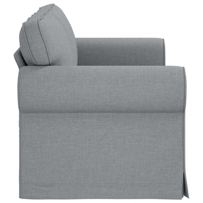 Divano Grigio chiaro 215 x 82 x 80 cm Tessuto