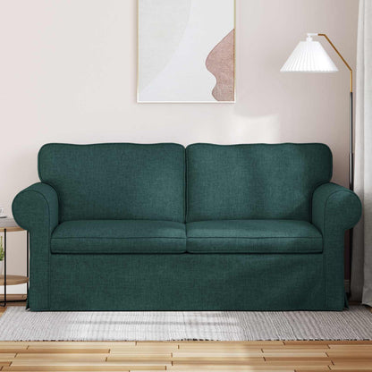 Divano Verde Scuro 215 x 82 x 80 cm Tessuto