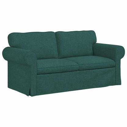 Divano Verde Scuro 215 x 82 x 80 cm Tessuto