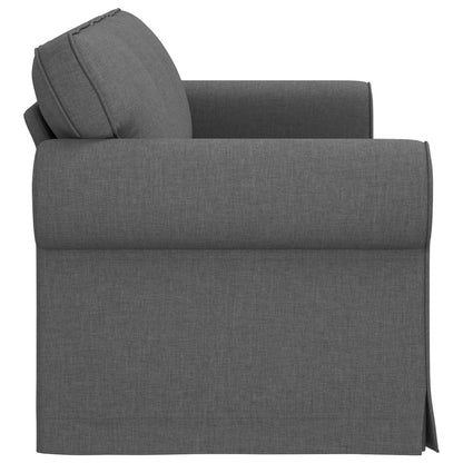 Divano Grigio scuro 215 x 82 x 80 cm Tessuto