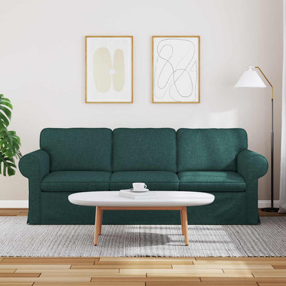 Divano Verde Scuro 215 x 82 x 80 cm Tessuto