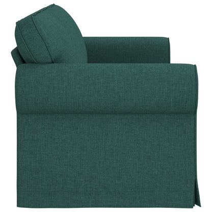 Divano Verde Scuro 215 x 82 x 80 cm Tessuto