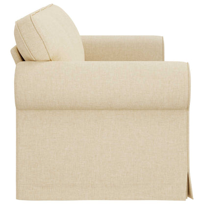 Divano Crema 215 x 82 x 80 cm Tessuto