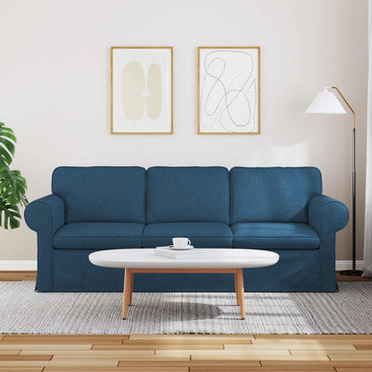 Divano Blu 215 x 82 x 80 cm Tessuto
