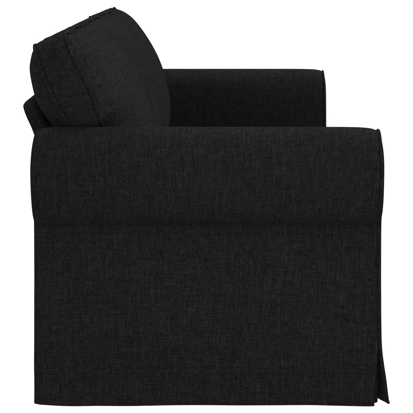 Divano Nero 245 x 82 x 80 cm Tessuto