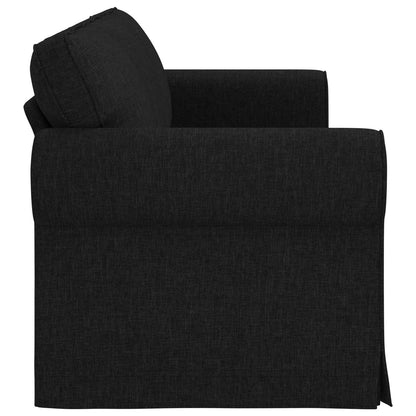Divano Nero 245 x 82 x 80 cm Tessuto