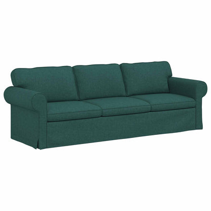 Divano Verde Scuro 215 x 82 x 80 cm Tessuto