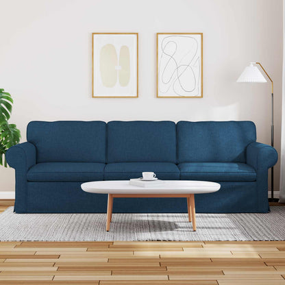 Divano Blu 215 x 82 x 80 cm Tessuto