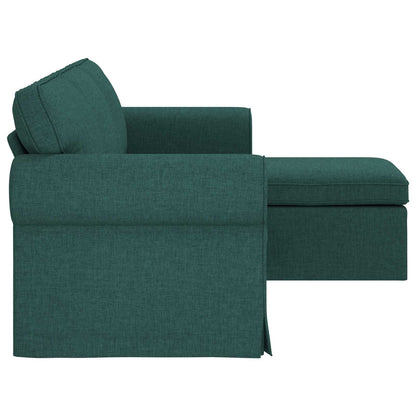 Divano Verde Scuro 215 x 138 x 80 cm Tessuto