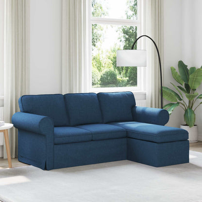 Divano Blu 215 x 138 x 80 cm Tessuto