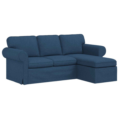 Divano Blu 215 x 138 x 80 cm Tessuto