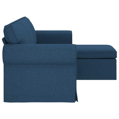 Divano Blu 215 x 138 x 80 cm Tessuto