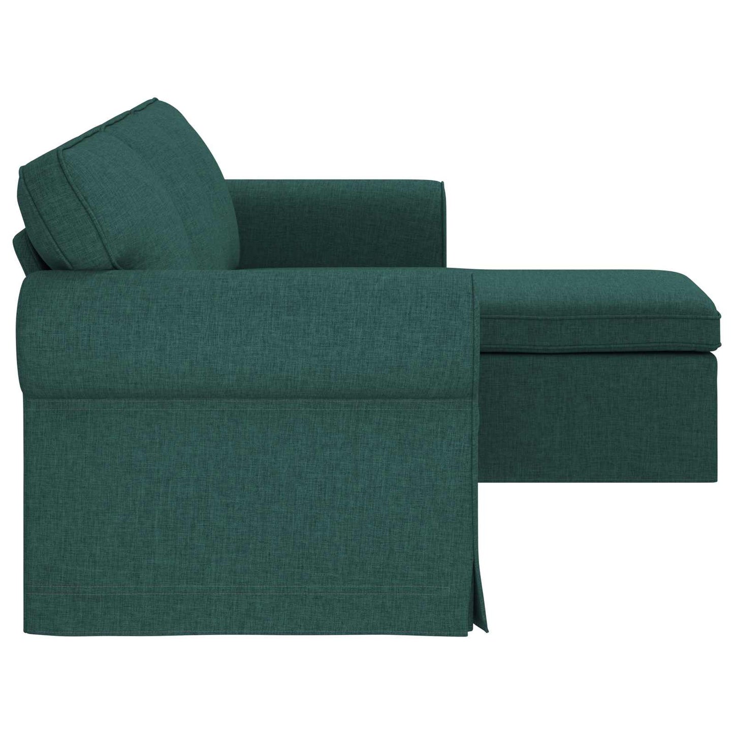 Divano Verde Scuro 215 x 138 x 80 cm Tessuto