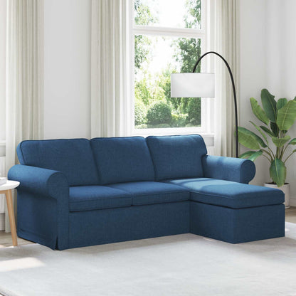 Divano Blu 215 x 138 x 80 cm Tessuto