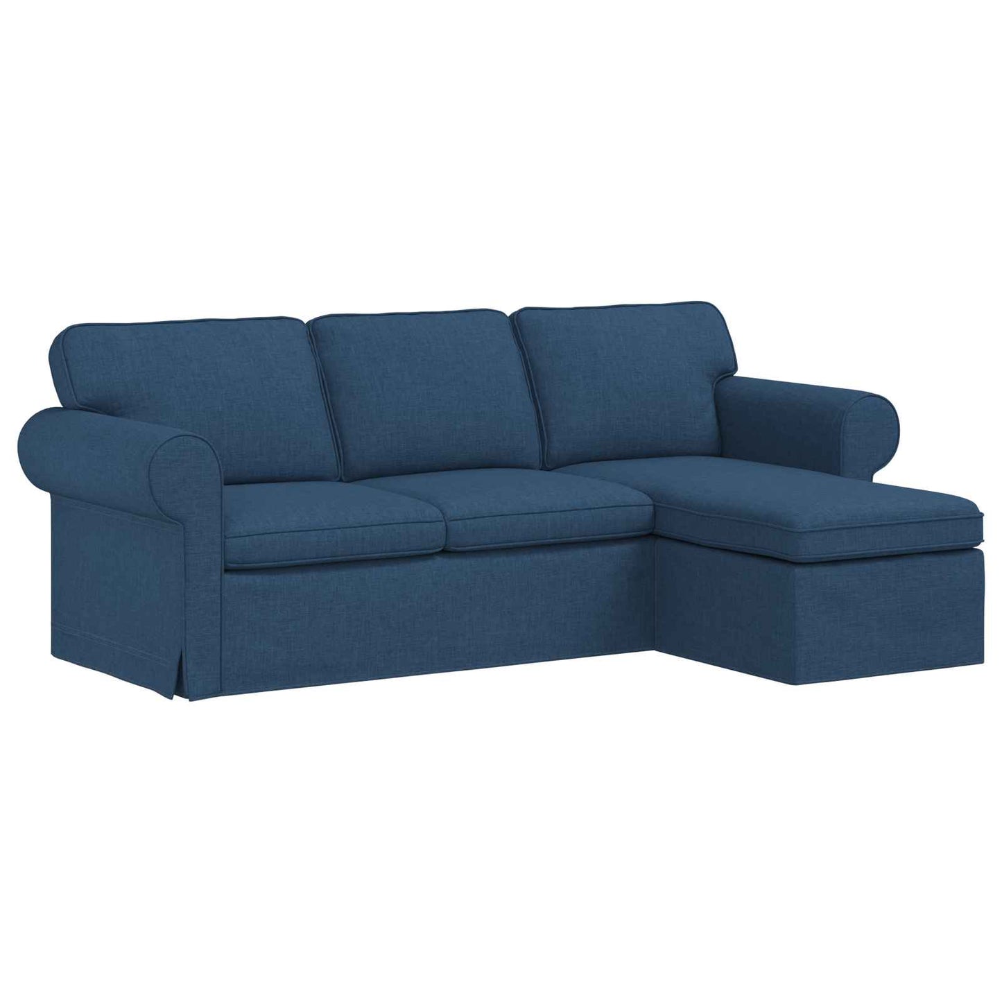 Divano Blu 215 x 138 x 80 cm Tessuto