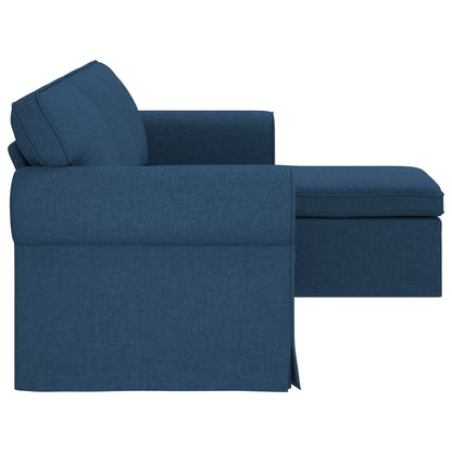 Divano Blu 215 x 138 x 80 cm Tessuto