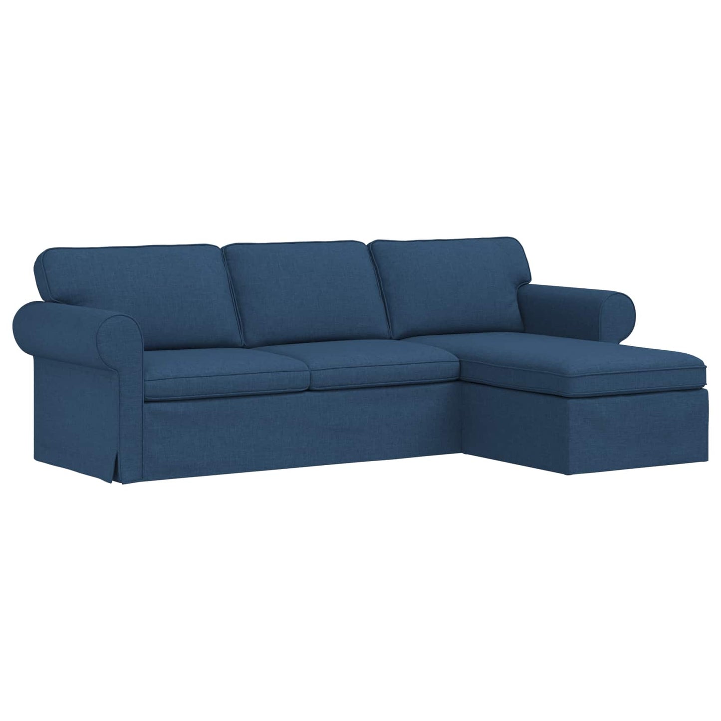 Divano Blu 215 x 138 x 80 cm Tessuto