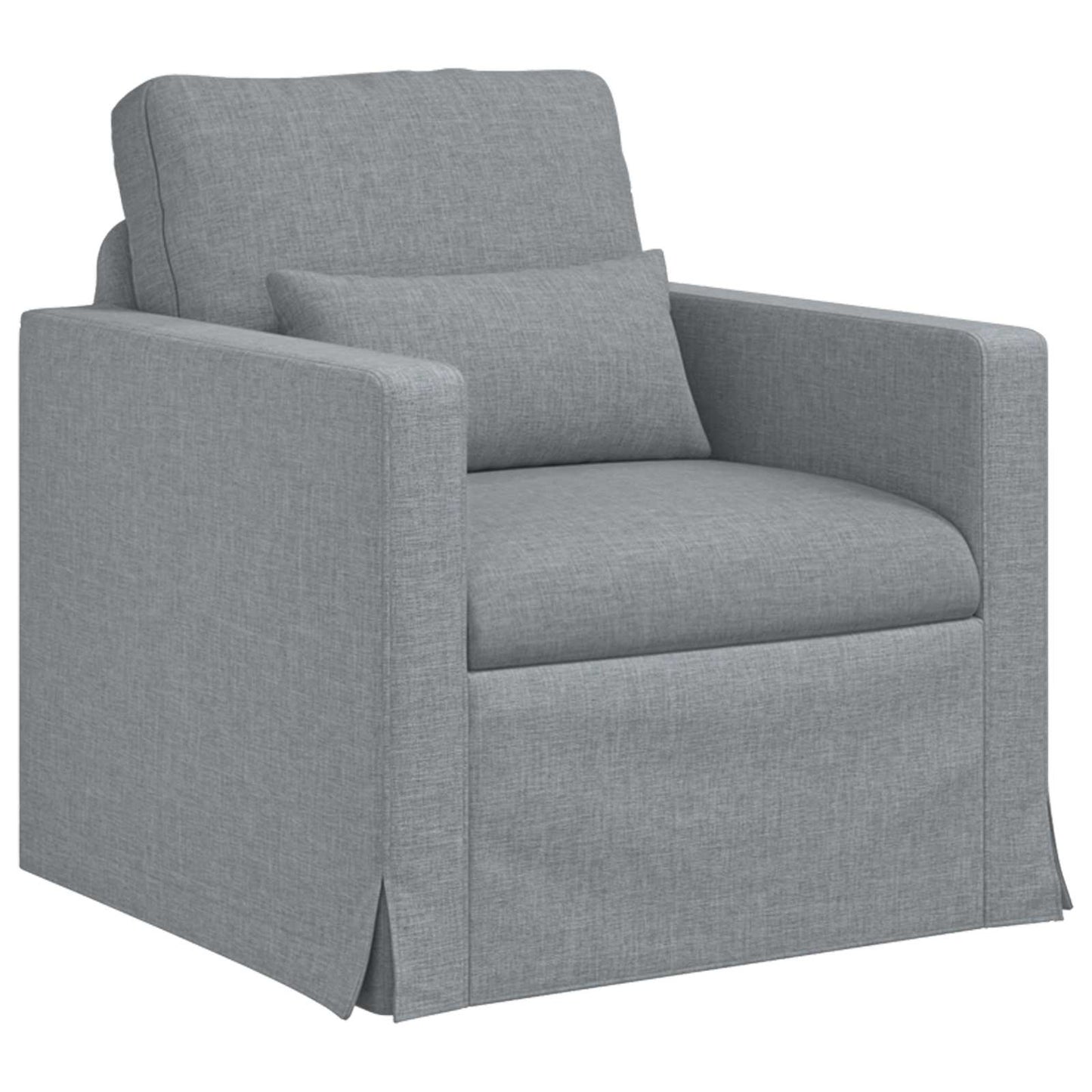 Divano Grigio chiaro 78 x 78 x 80 cm Tessuto