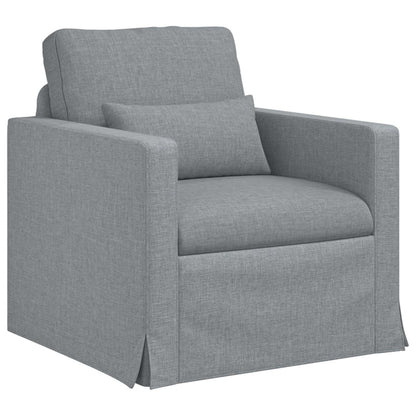 Divano Grigio chiaro 78 x 78 x 80 cm Tessuto