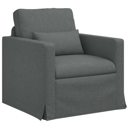 Divano Grigio scuro 78 x 78 x 80 cm Tessuto