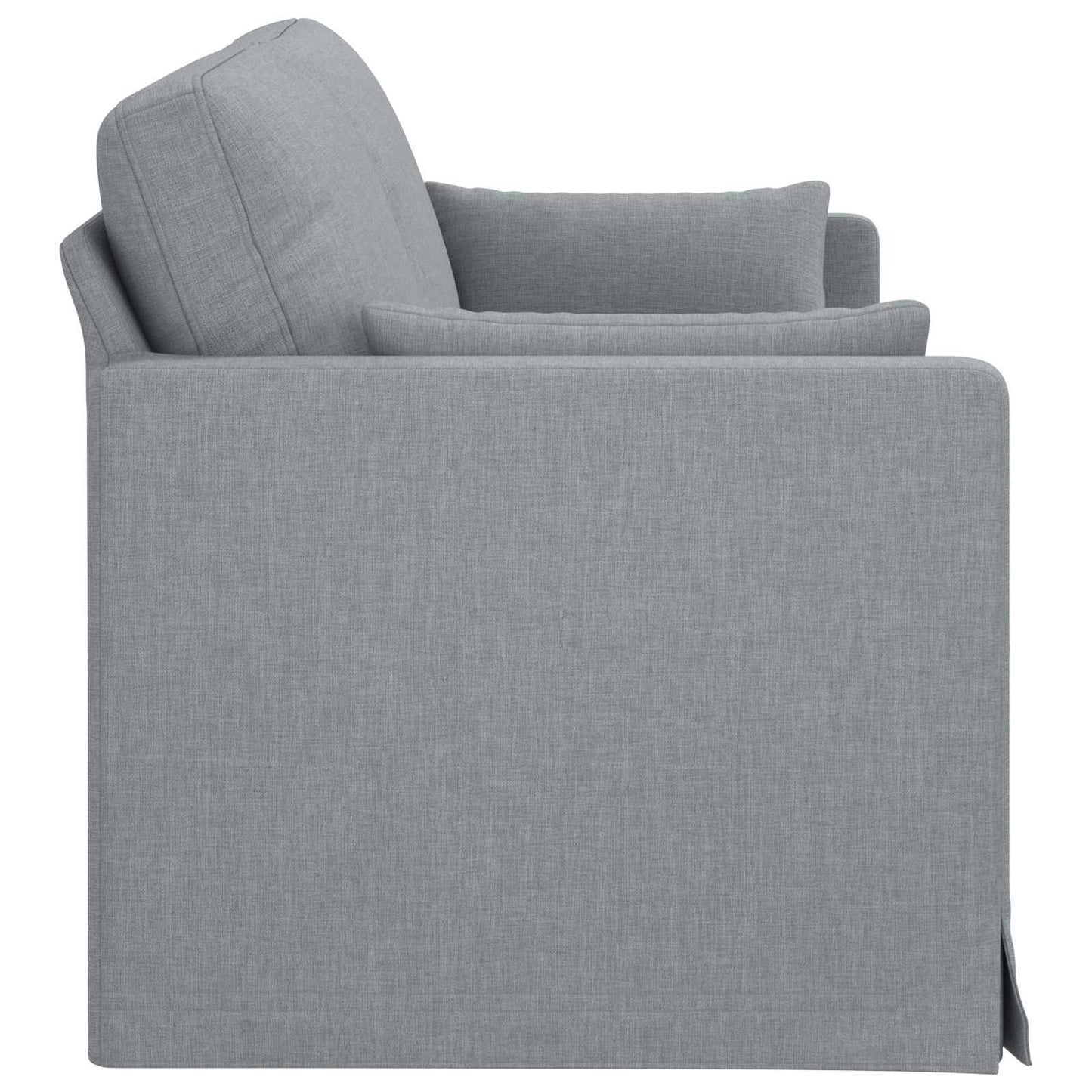 Divano Grigio chiaro 198 x 78 x 80 cm Tessuto