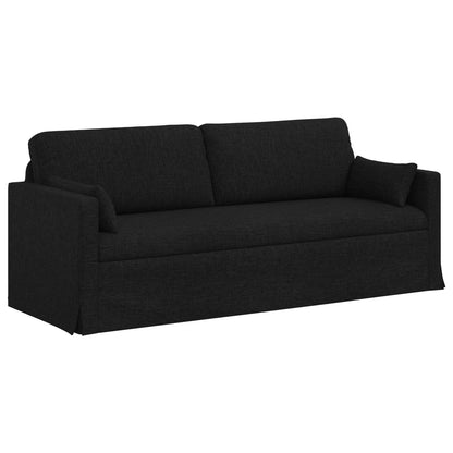 Divano Nero 198 x 78 x 80 cm Tessuto