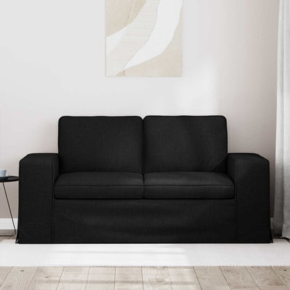 Divano Nero 162 x 80 x 82 cm Tessuto