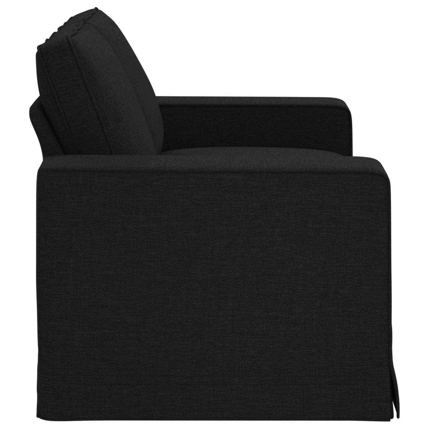 Divano Nero 162 x 80 x 82 cm Tessuto