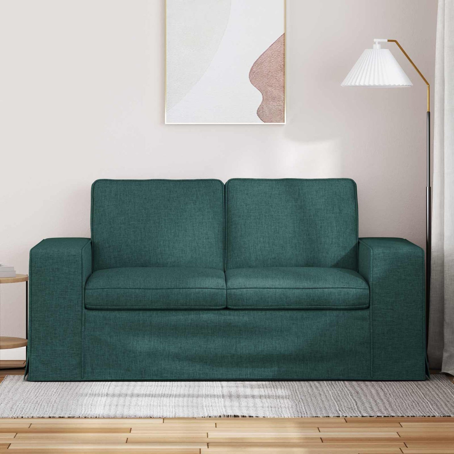 Divano Verde Scuro 162 x 80 x 82 cm Tessuto