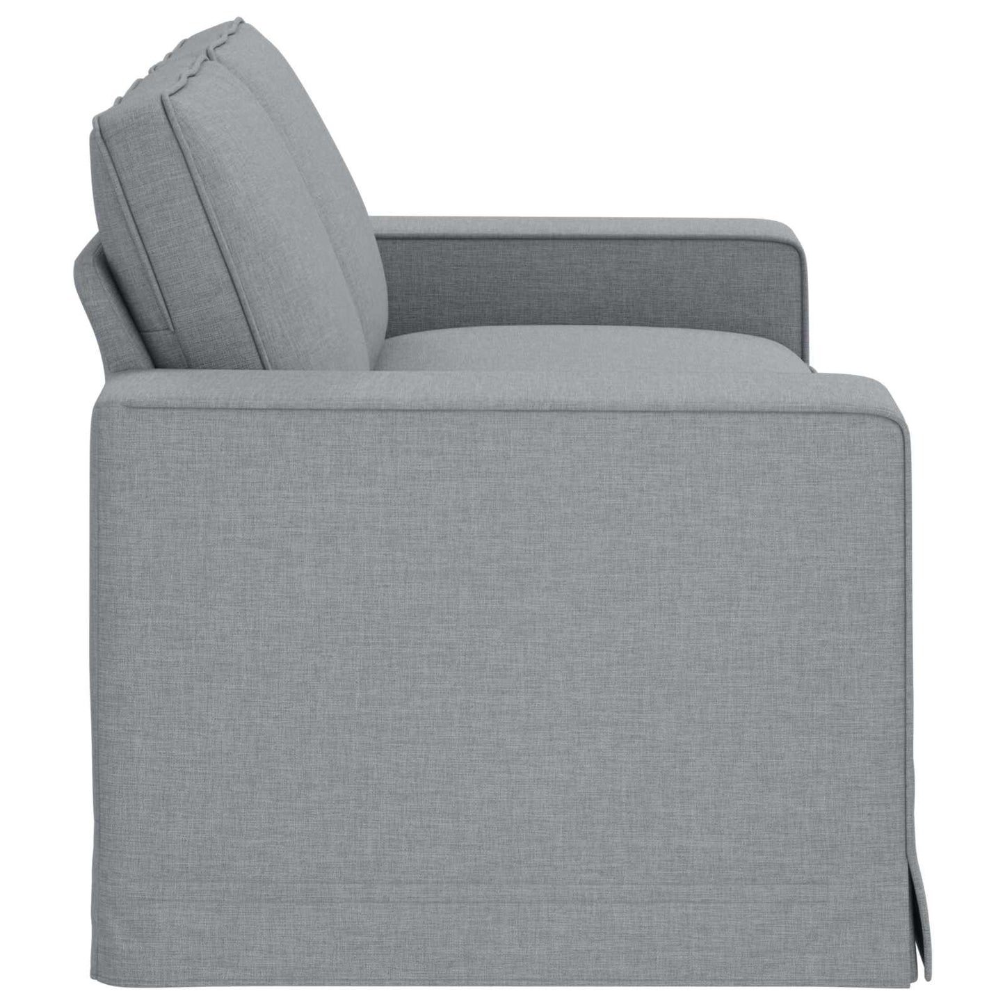 Divano Grigio chiaro 182 x 80 x 82 cm Tessuto