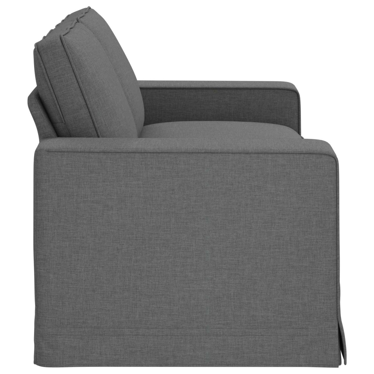 Divano Grigio scuro 182 x 80 x 82 cm Tessuto