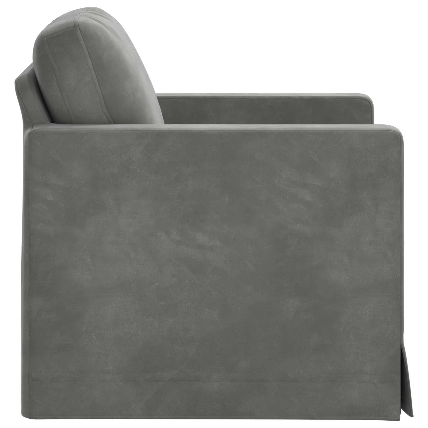 Divano Grigio scuro 78 x 78 x 80 cm Velluto