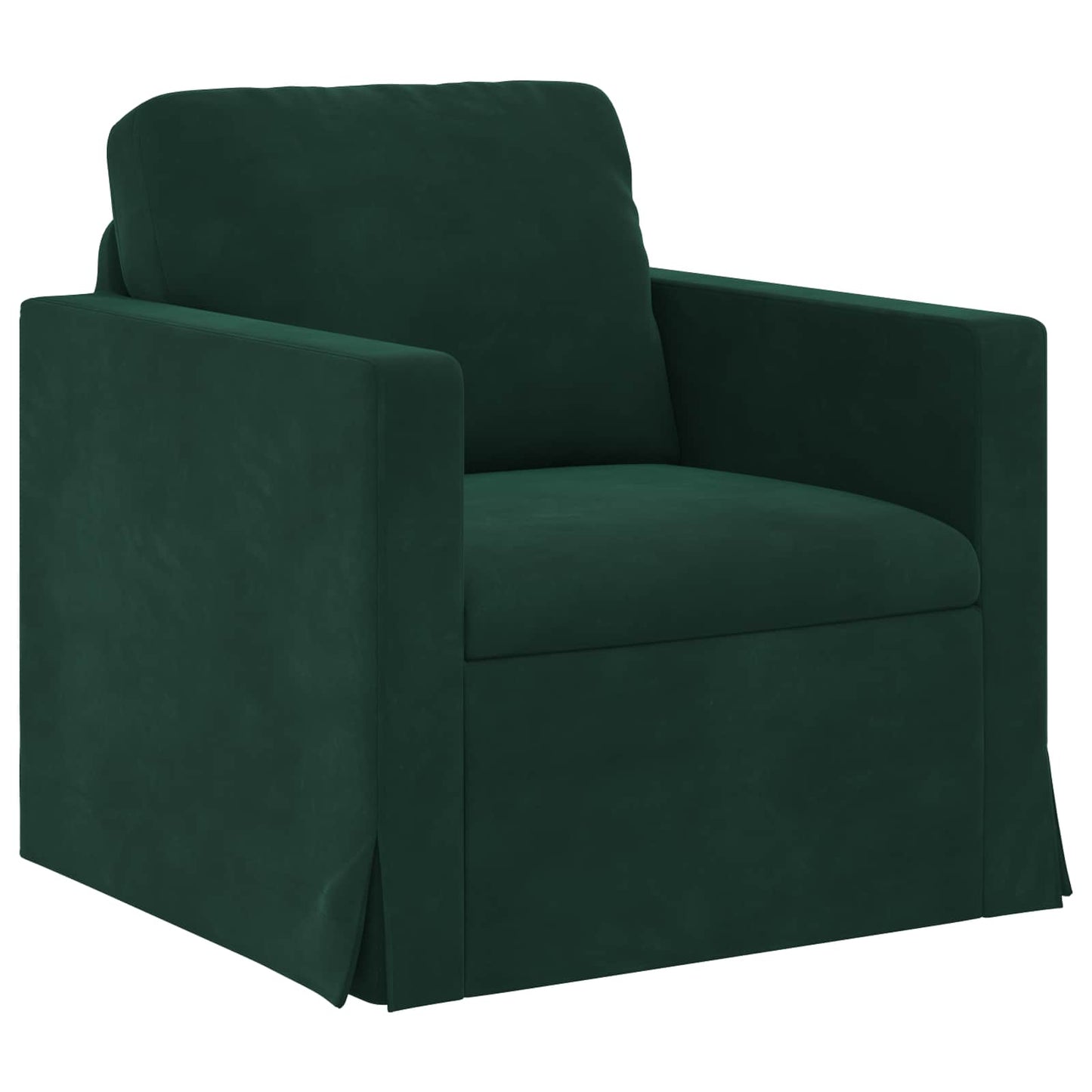 Divano Verde Scuro 78 x 78 x 80 cm Velluto