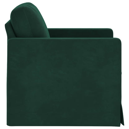 Divano Verde Scuro 78 x 78 x 80 cm Velluto