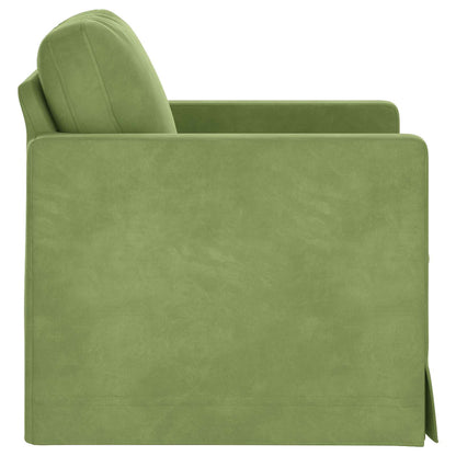 Divano Verde chiaro 78 x 78 x 80 cm Velluto