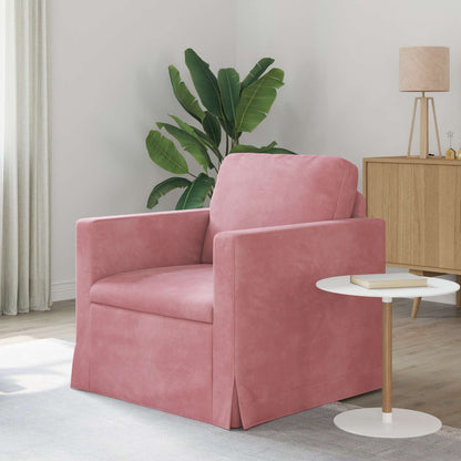 Divano Rosa 78 x 78 x 80 cm Velluto