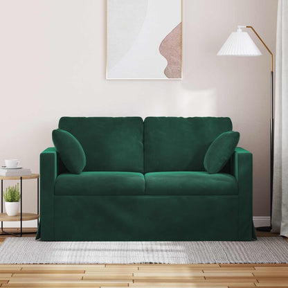 Divano Verde Scuro 138 x 78 x 80 cm Velluto