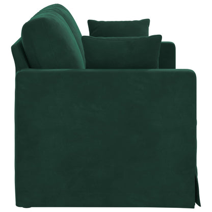 Divano Verde Scuro 138 x 78 x 80 cm Velluto