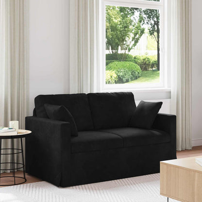 Divano Nero 138 x 78 x 80 cm Velluto