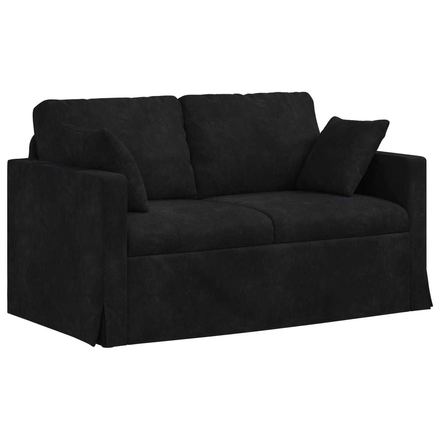 Divano Nero 138 x 78 x 80 cm Velluto
