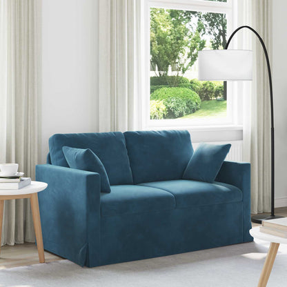 Divano Blu 138 x 78 x 80 cm Velluto