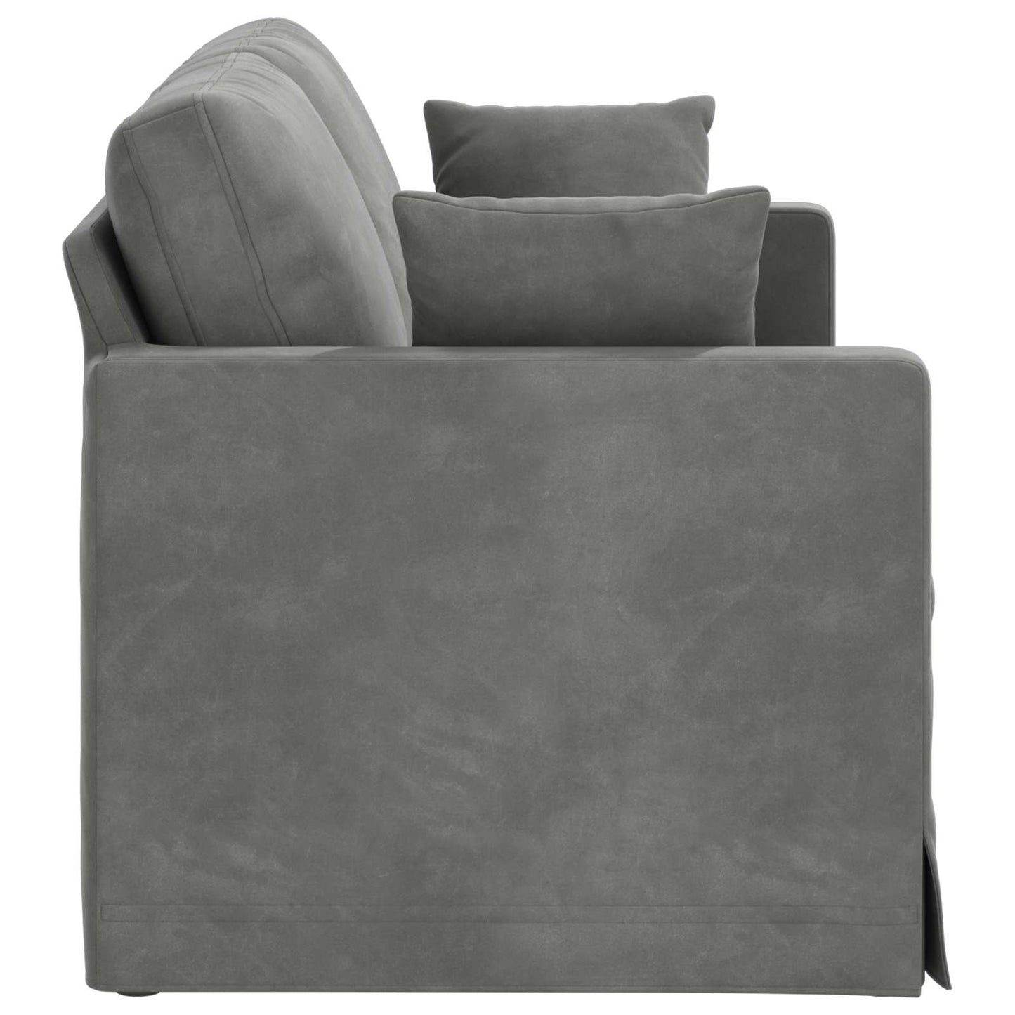 Divano Grigio scuro 158 x 78 x 80 cm Velluto