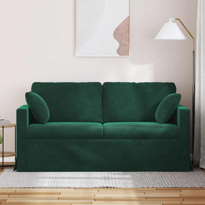 Divano Verde Scuro 158 x 78 x 80 cm Velluto