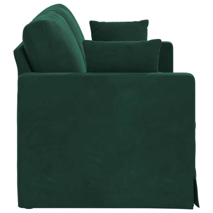 Divano Verde Scuro 158 x 78 x 80 cm Velluto
