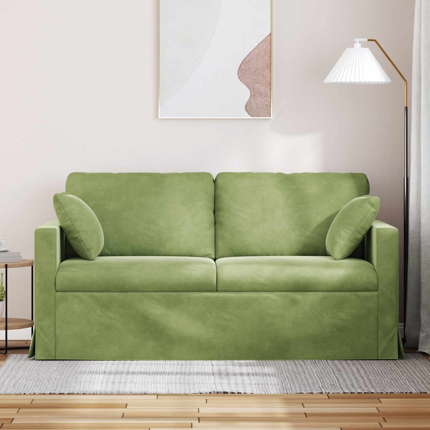 Divano Verde chiaro 158 x 78 x 80 cm Velluto