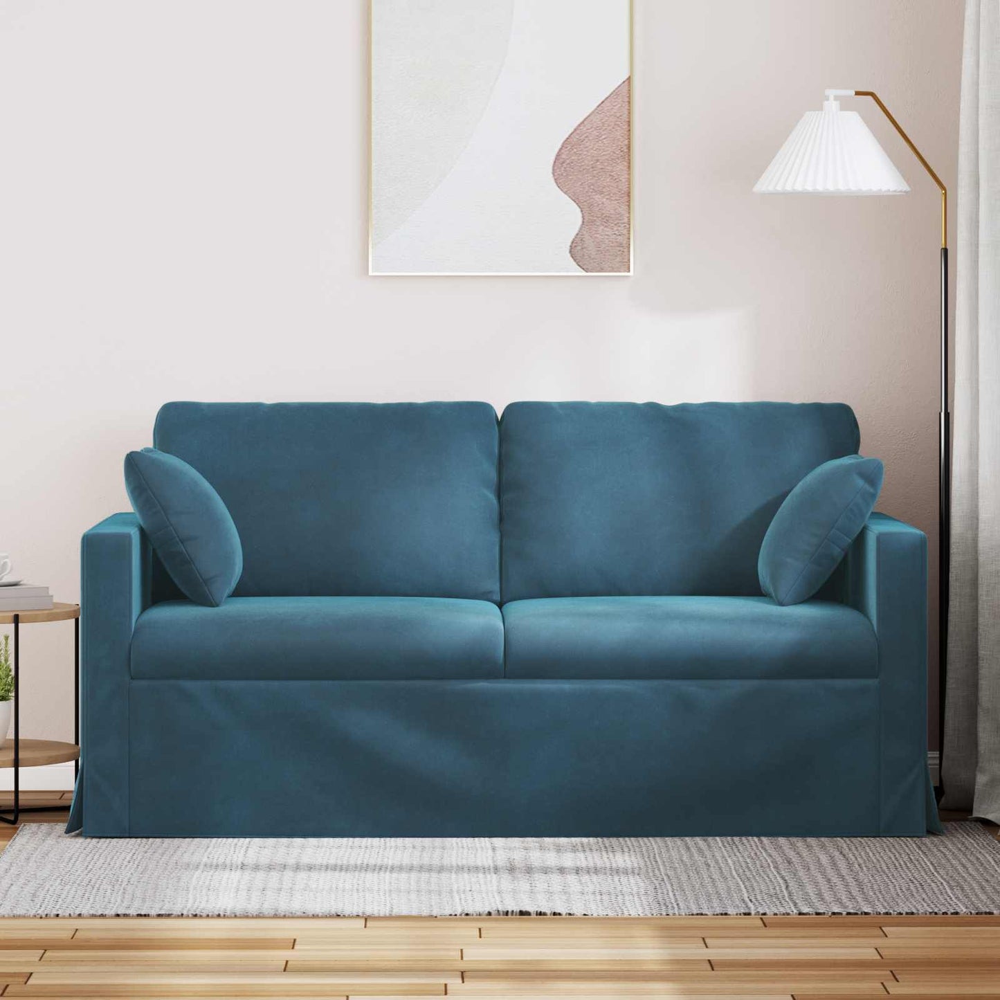 Divano Blu 158 x 78 x 80 cm Velluto