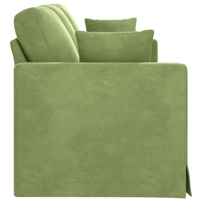 Divano Verde chiaro 198 x 78 x 80 cm Velluto