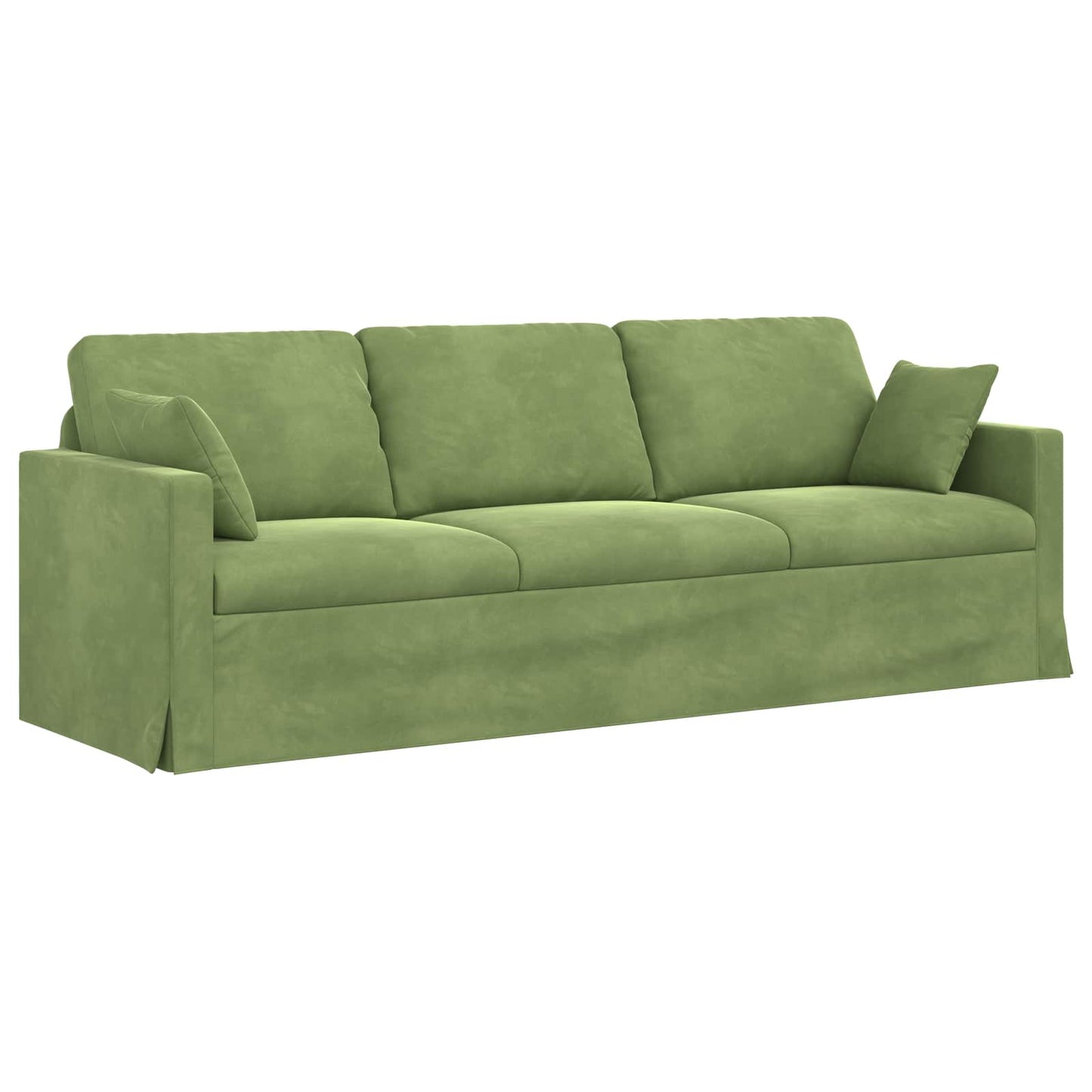 Divano Verde chiaro 228 x 78 x 80 cm Velluto