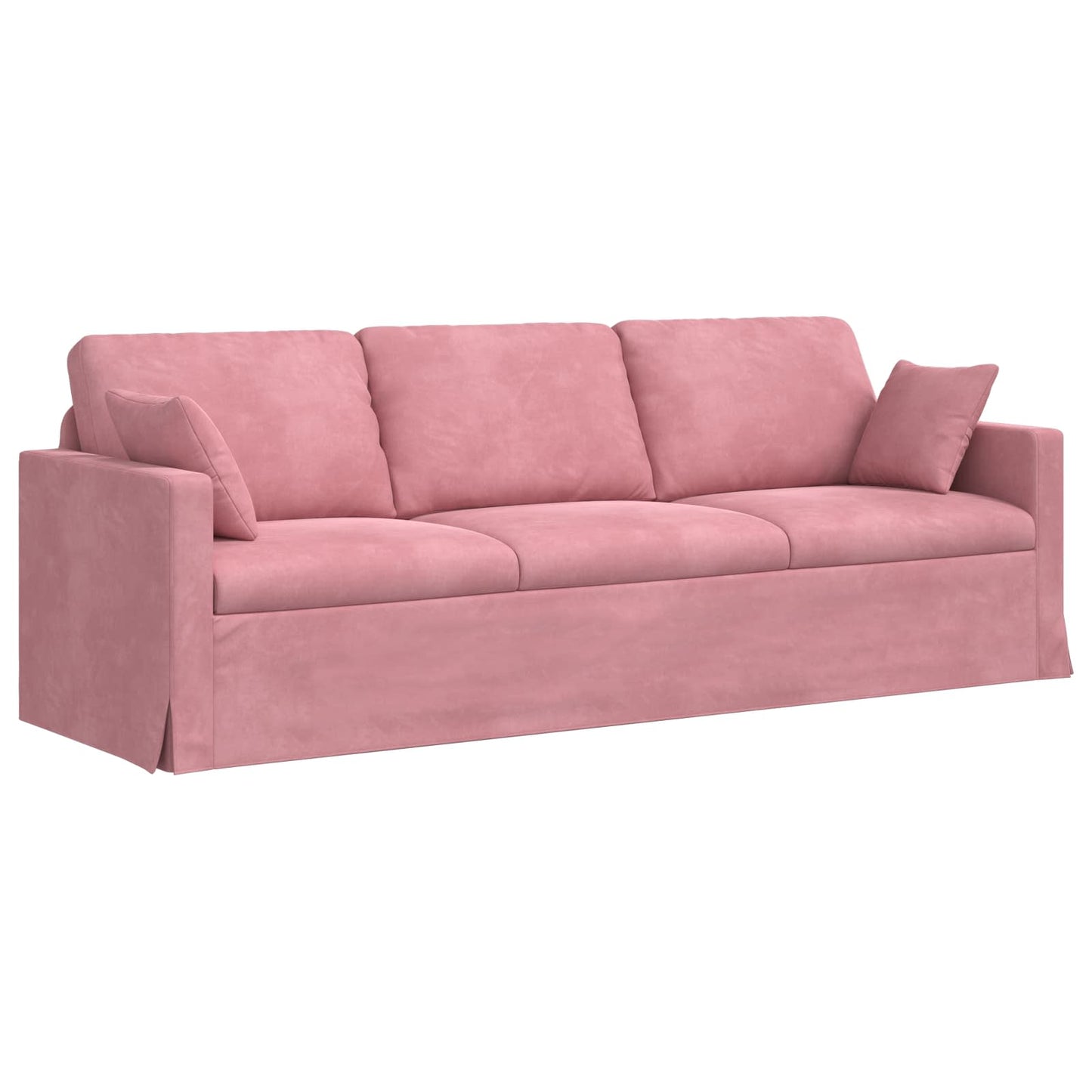 Divano Rosa 228 x 78 x 80 cm Velluto