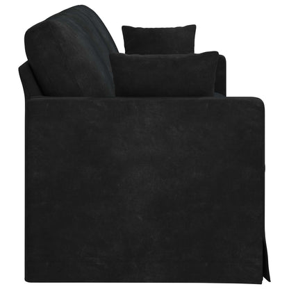 Divano Nero 228 x 78 x 80 cm Velluto